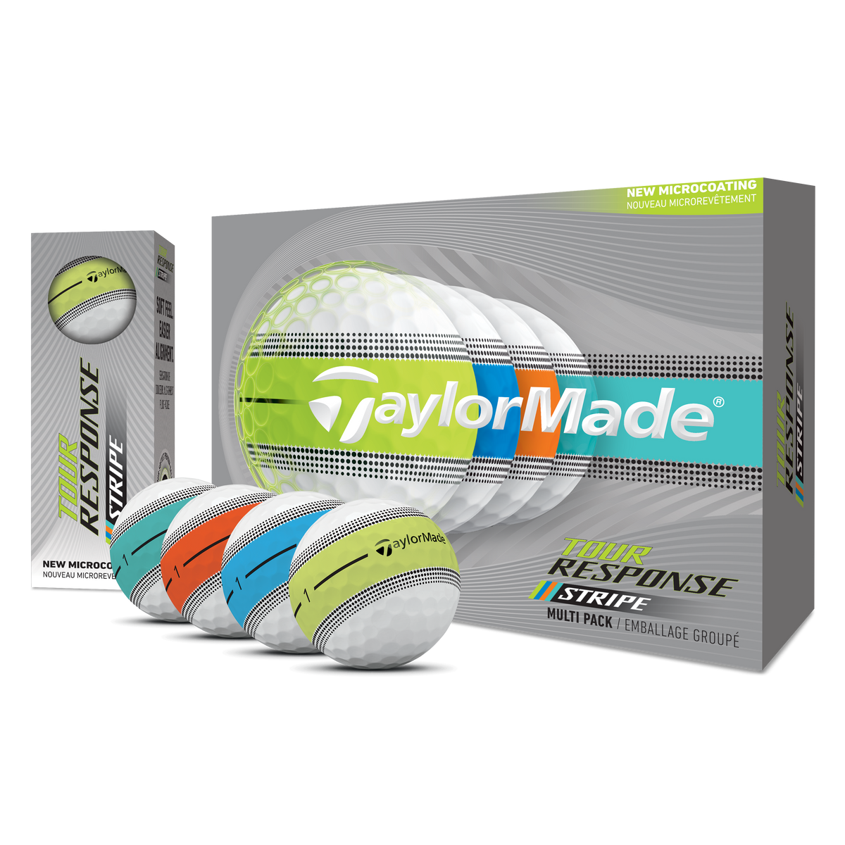 TaylorMade Tour Response Stripe Multi Pack Golf Balls